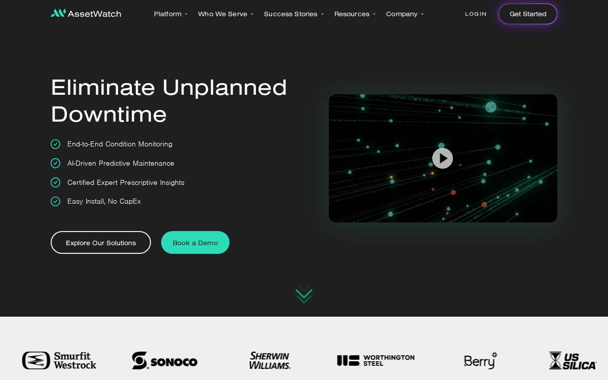 Asset Watch website preview