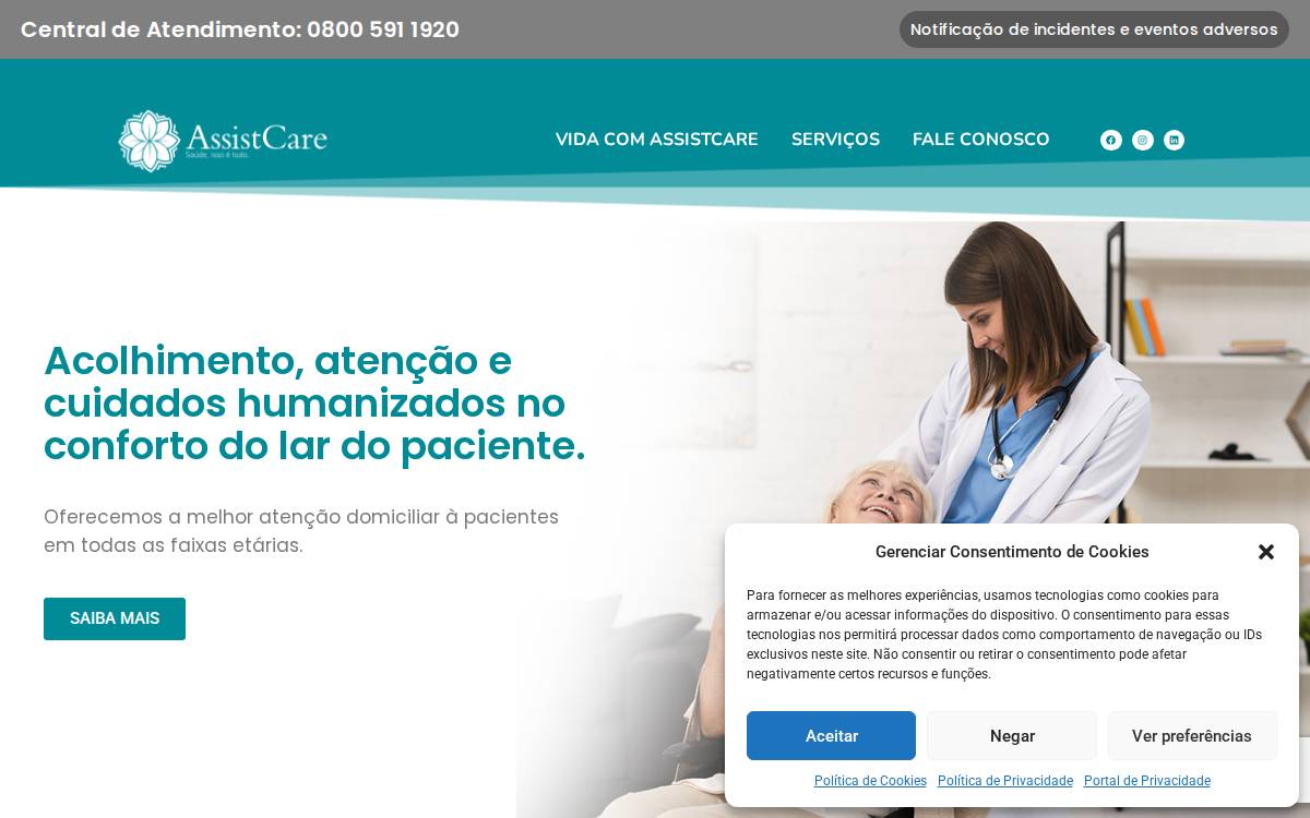 Assistcare website preview