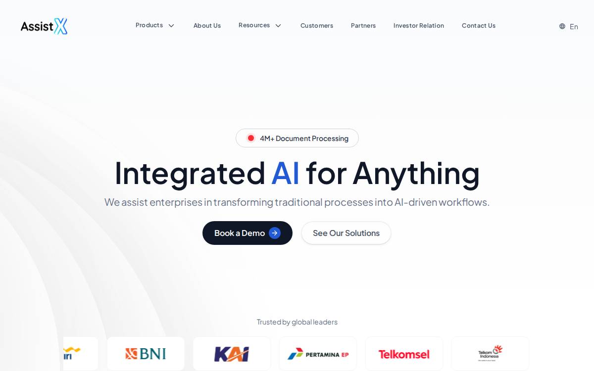 Assist-X Enterprise website preview