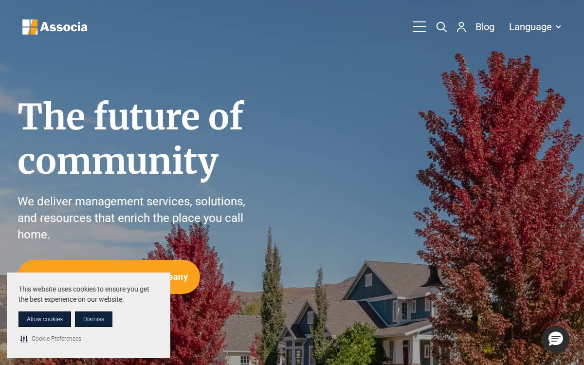 Associa website preview
