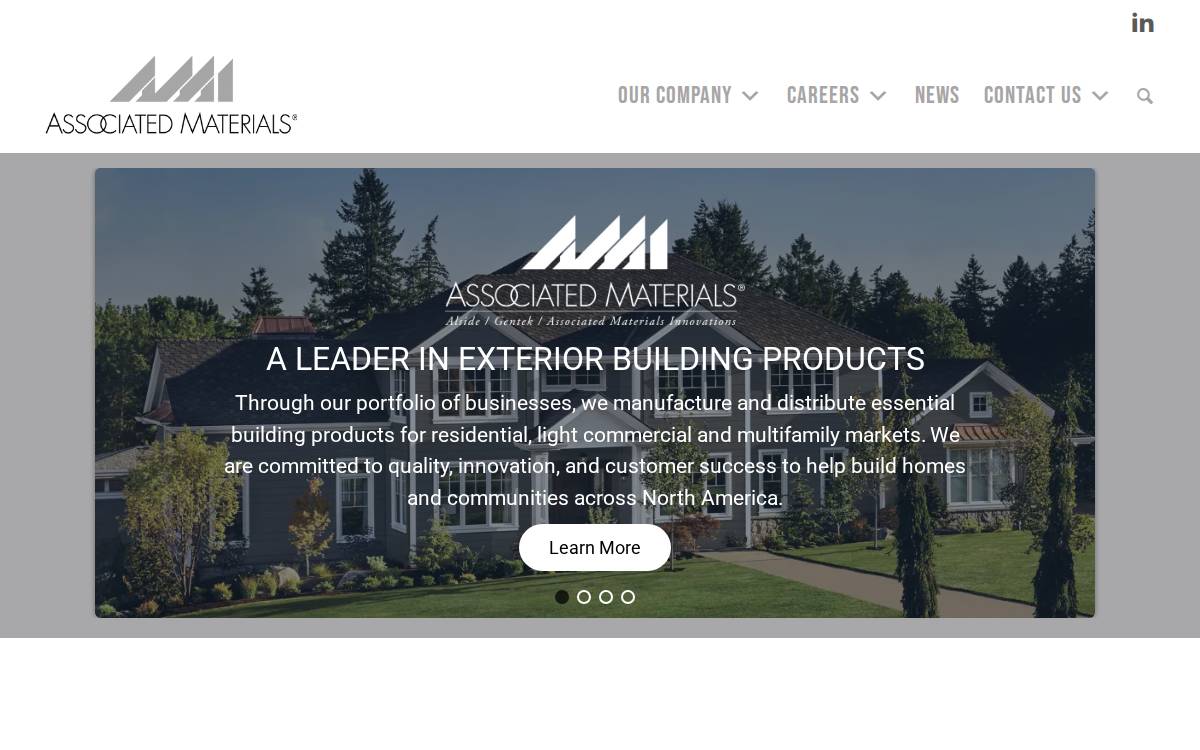 Associated Materials Incorporated website preview