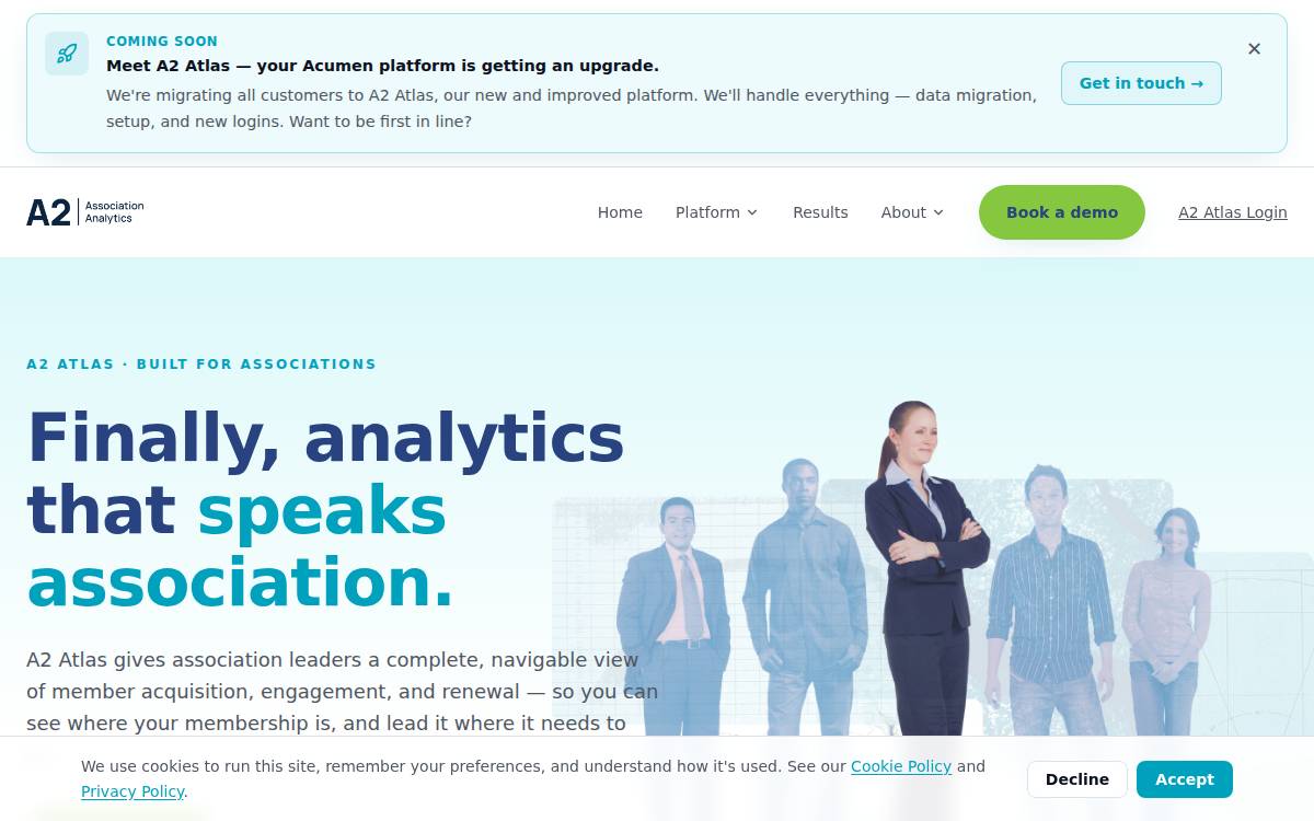 Association Analytics website preview