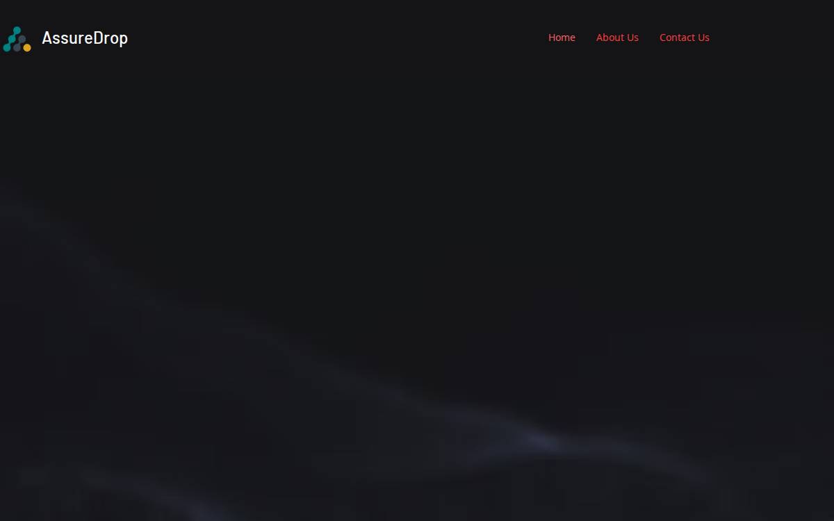 AssureDrop website preview