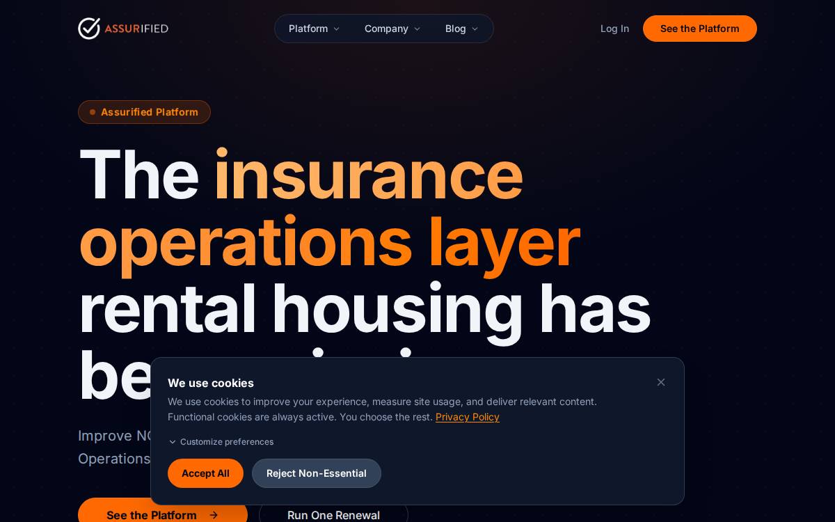Assurified website preview