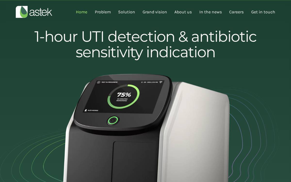 Astek Diagnostics website preview