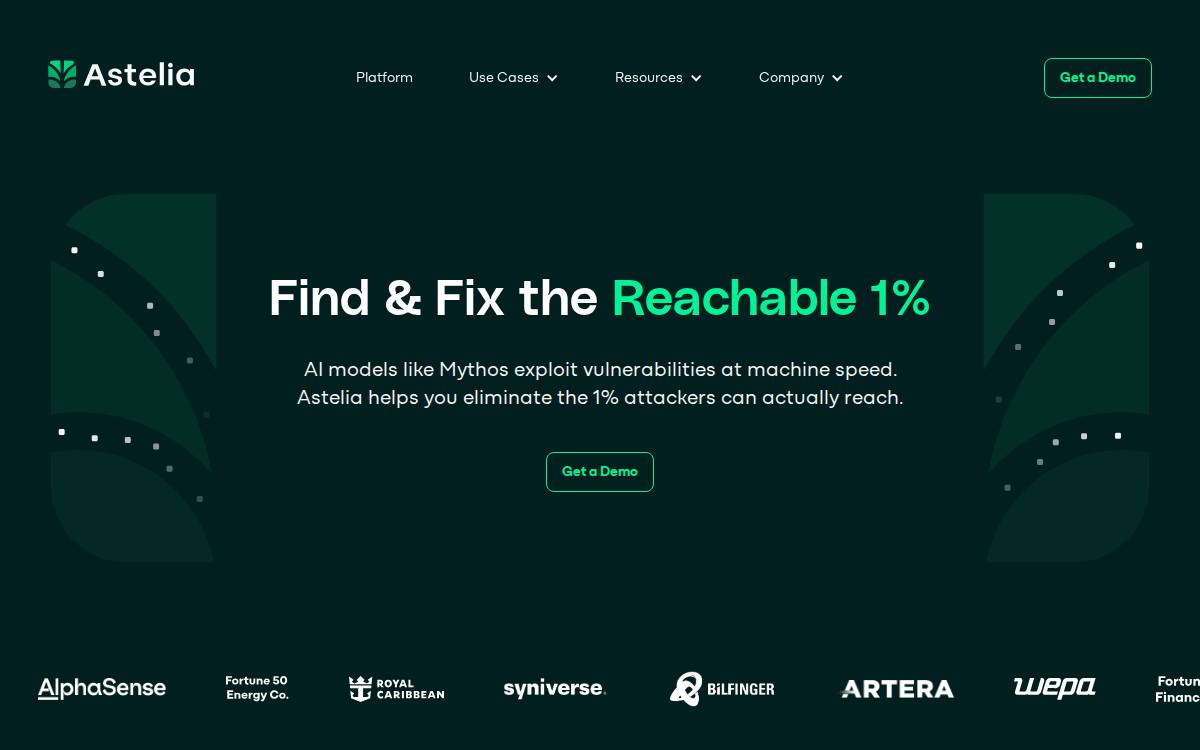 Astelia website preview