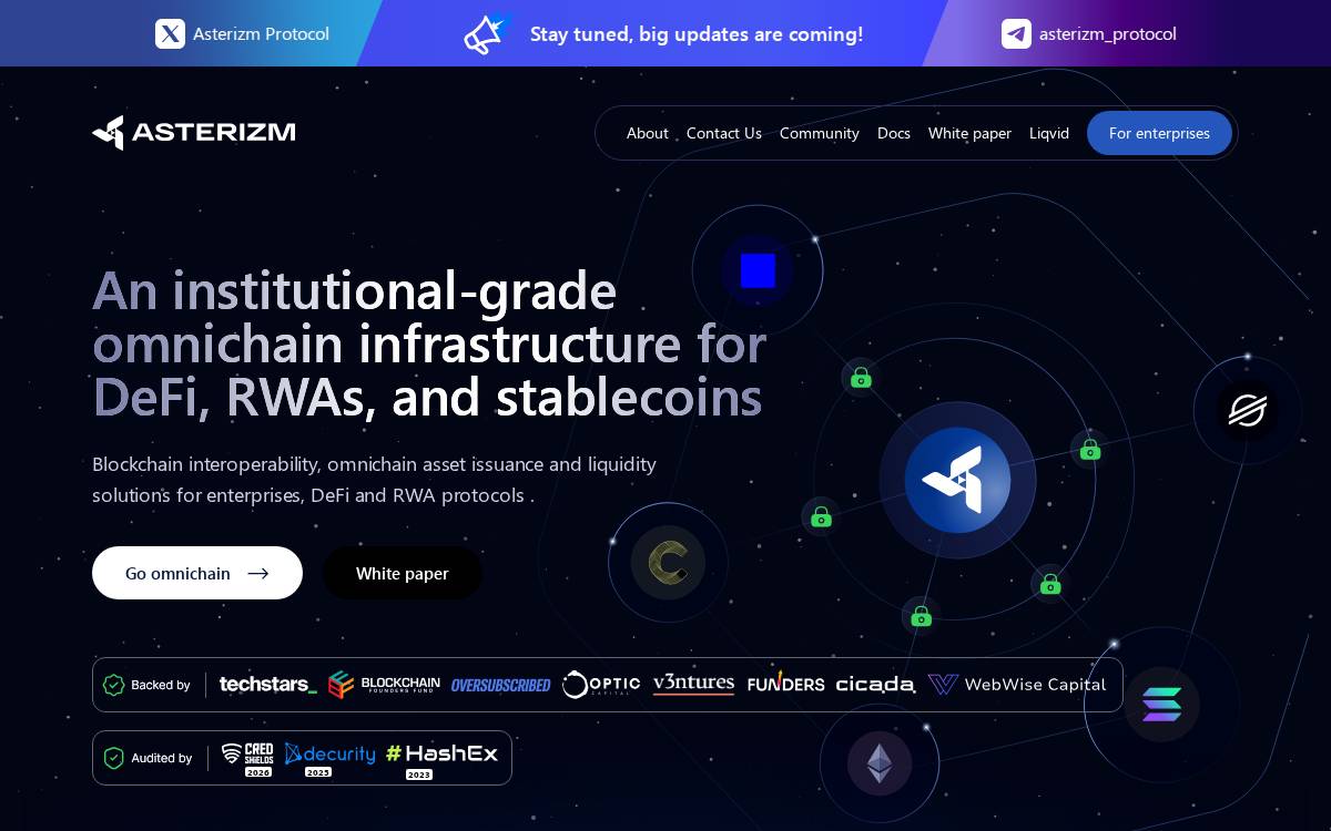 Asterizm website preview