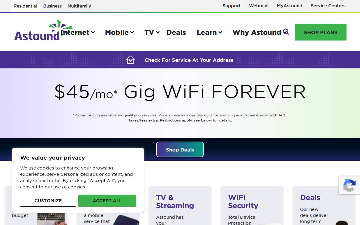 astound.com (Link website preview