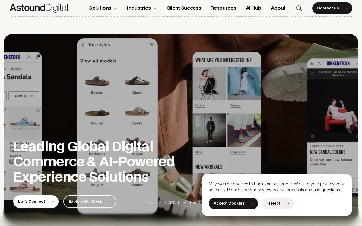 Astoundcommerce website preview