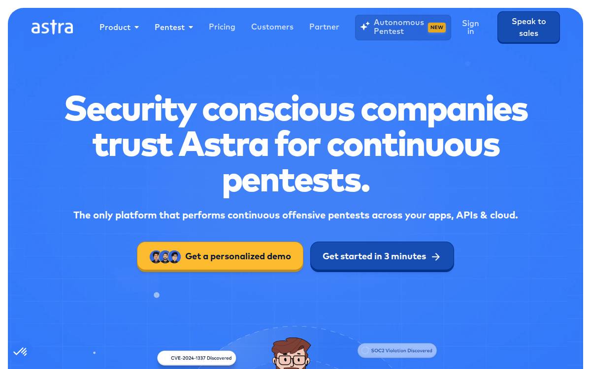 ASTRA by Czar Securities website preview