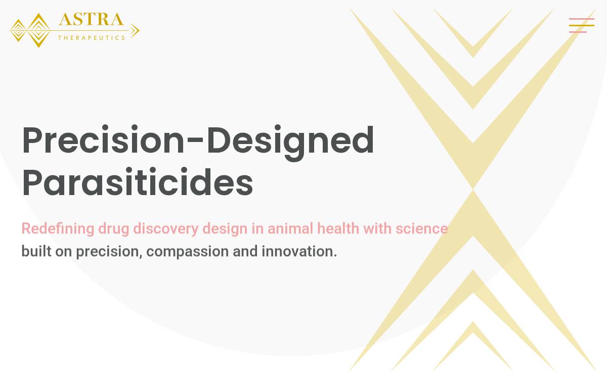 Astra Therapeutics website preview