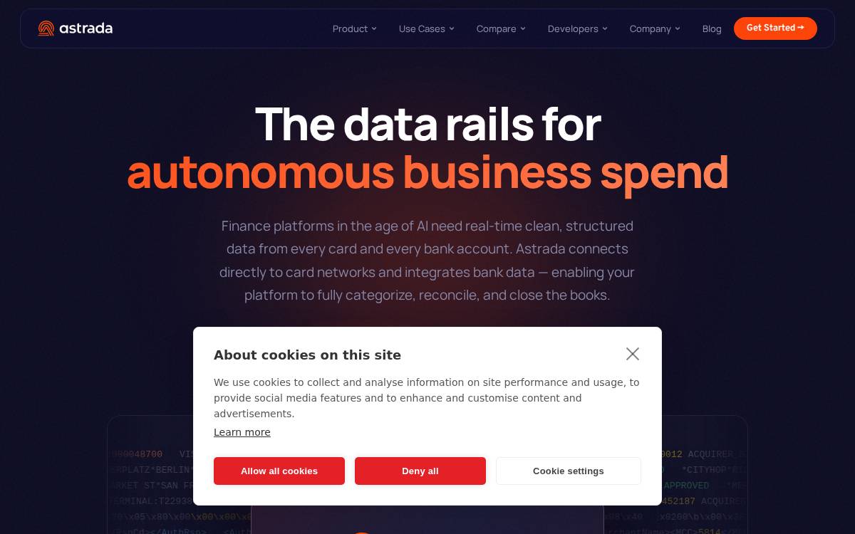 Astrada website preview