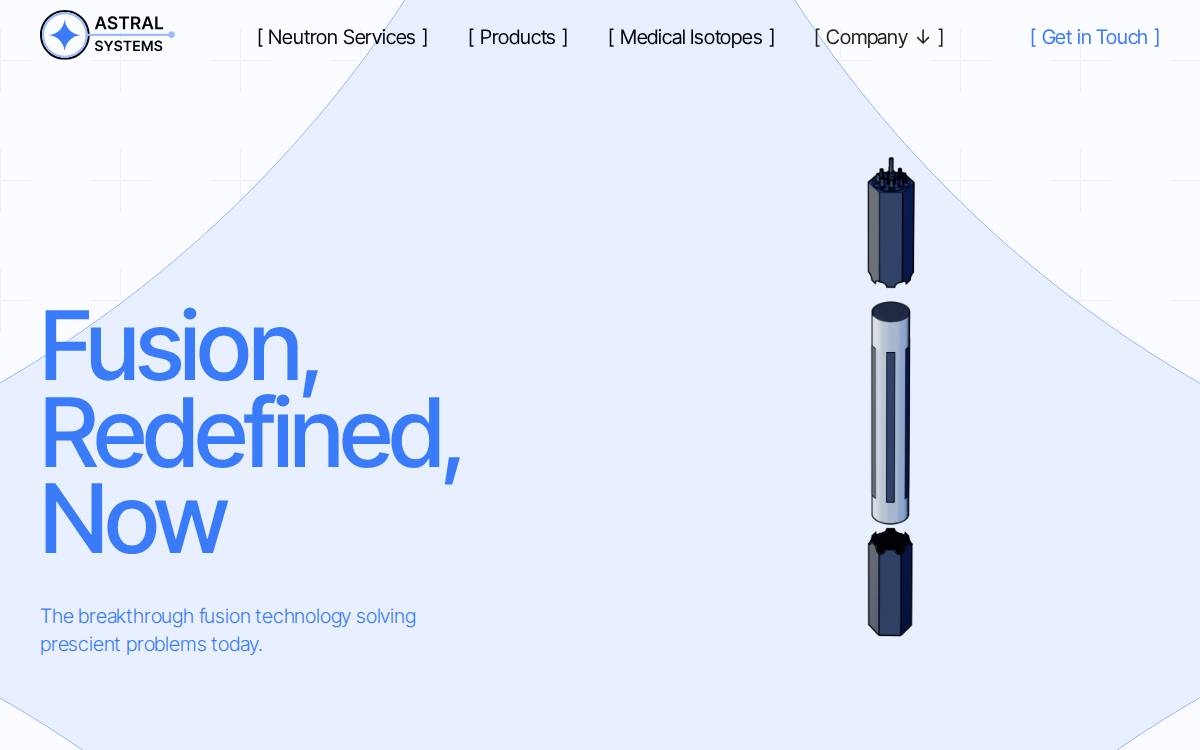 Astral website preview