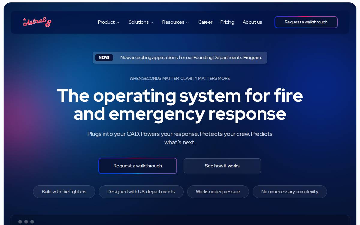 Astral8 website preview