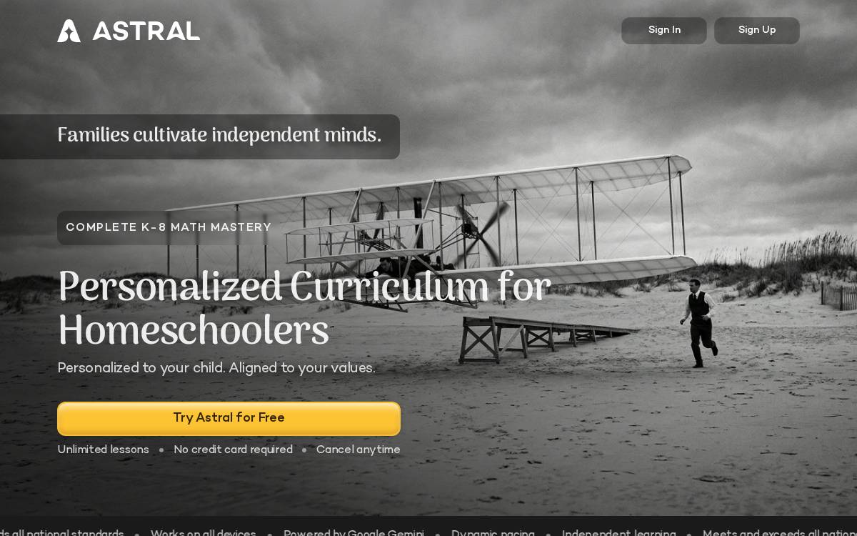 Astralcopilot website preview