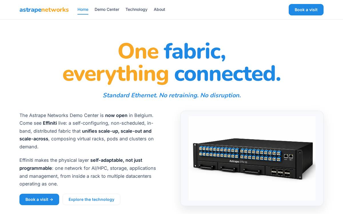 Astrape website preview