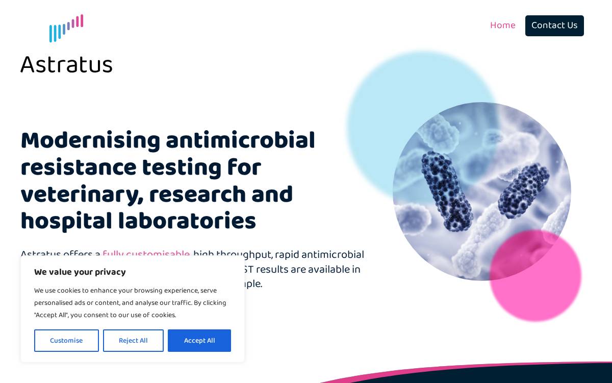 Astratus website preview