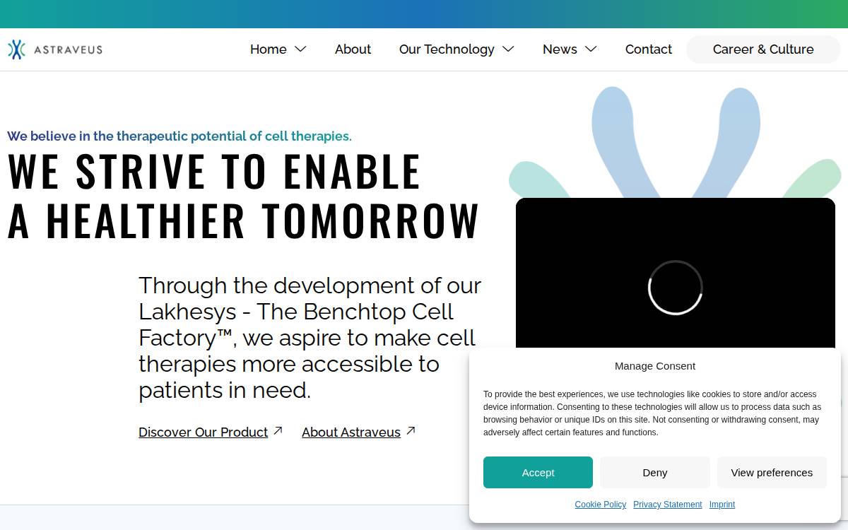 Astraveus website preview
