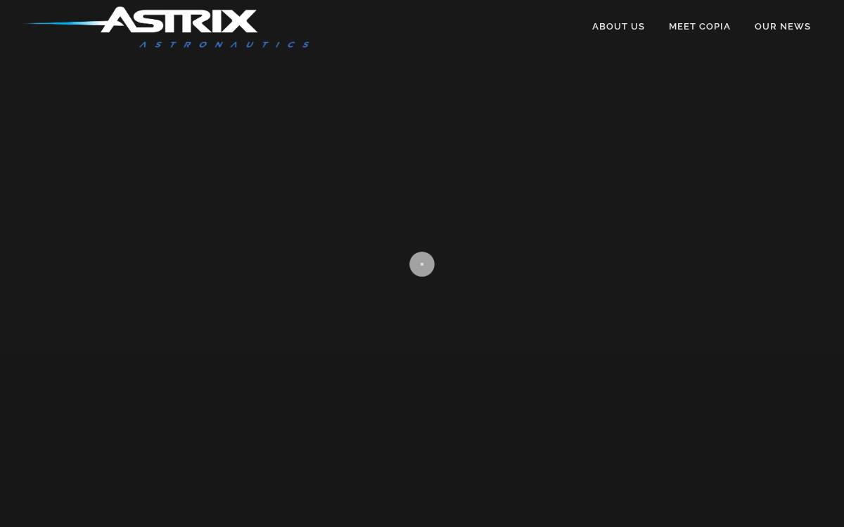 Astrix Astronautics website preview