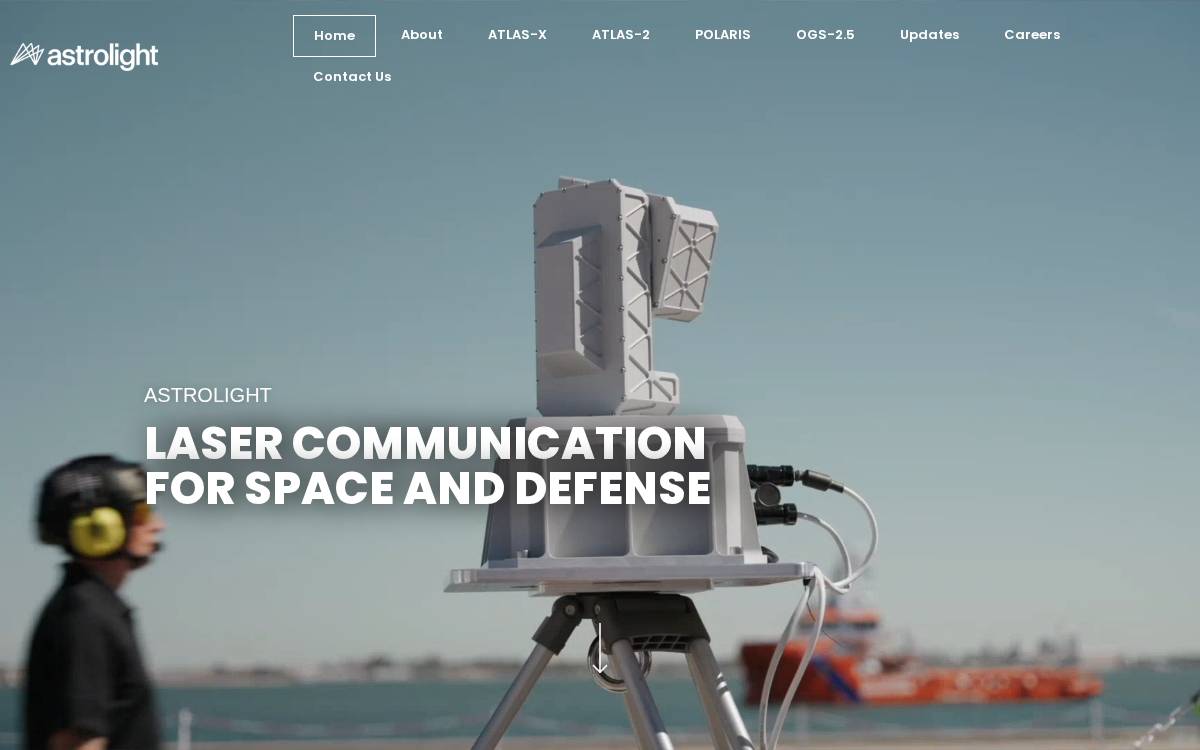 Astrolight website preview