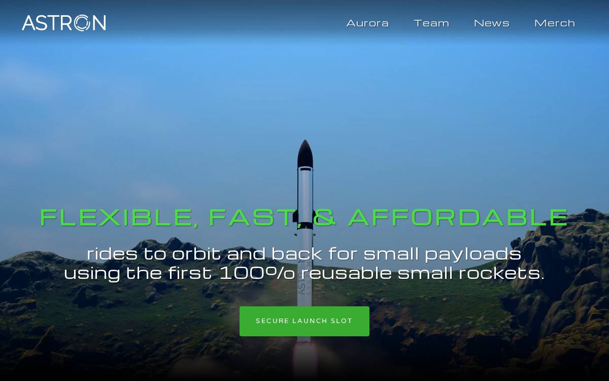 Astron Systems website preview