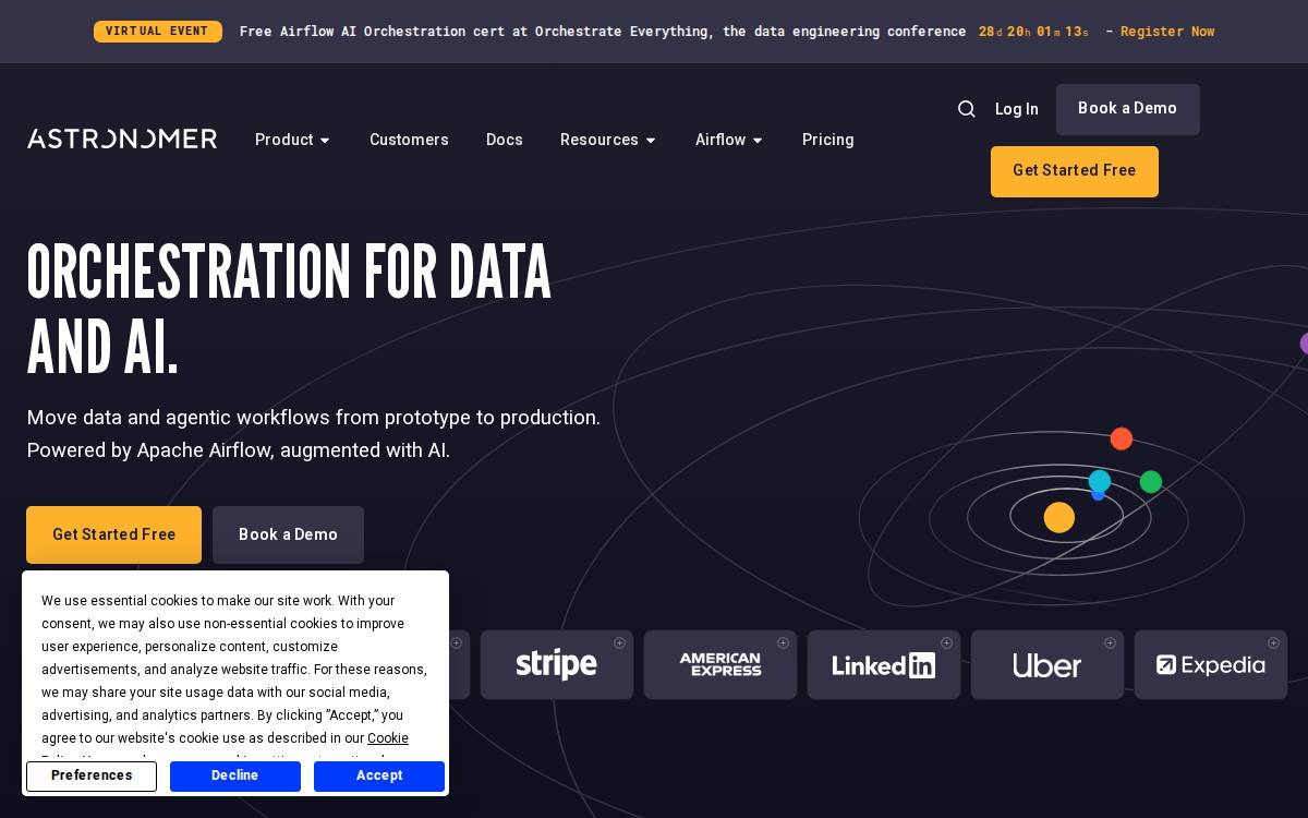 Astronomer website preview