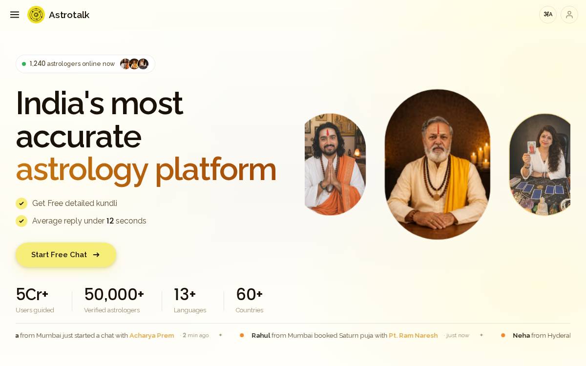 Astrotalk website preview