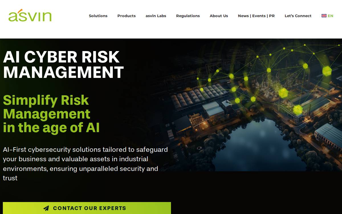 Asvin website preview