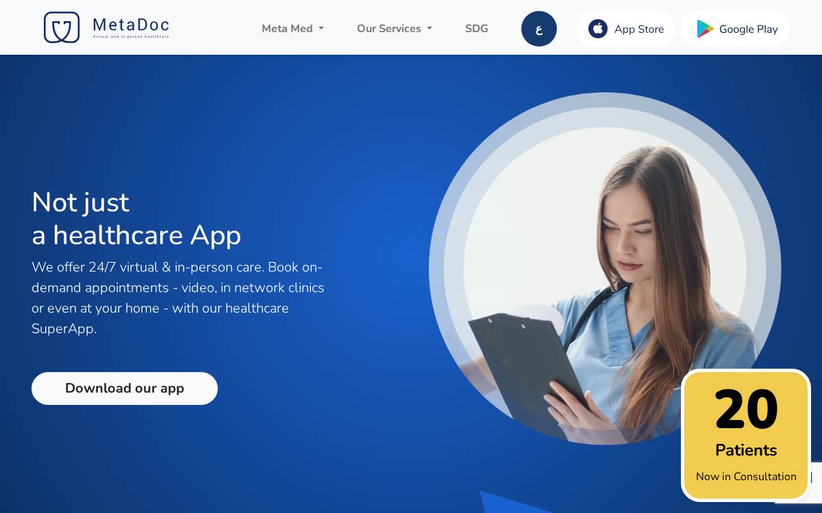 At-home-doc website preview