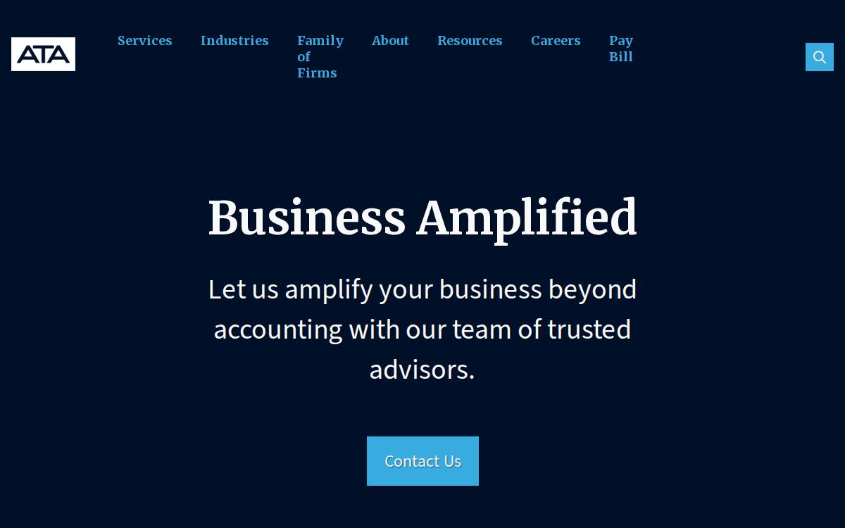 Ata website preview