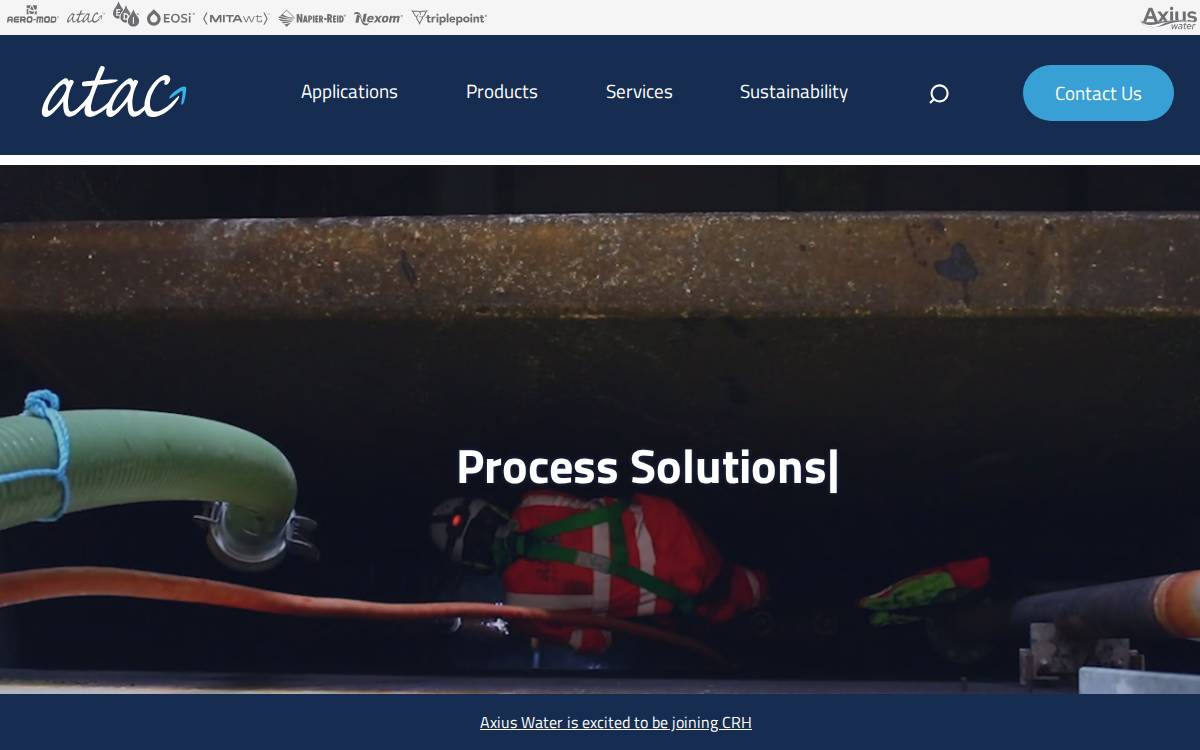ATAC Solutions Ltd. website preview