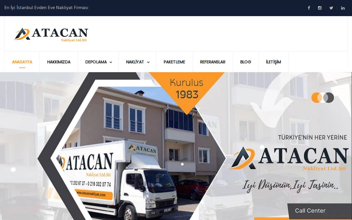 Atacan Nakliyat website preview