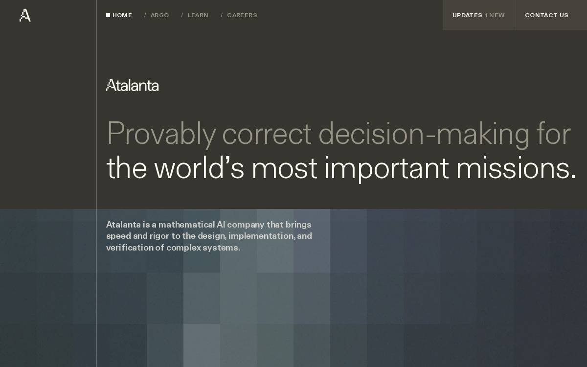 Atalanta website preview