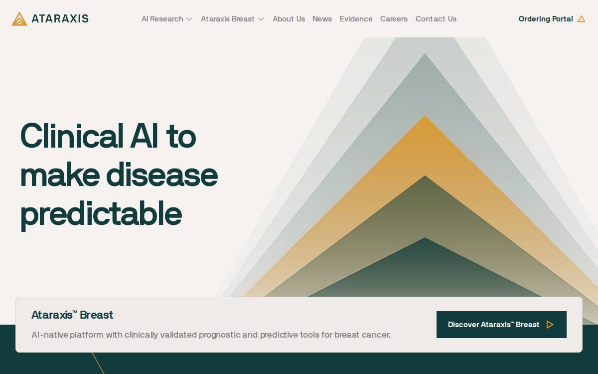Ataraxis AI website preview