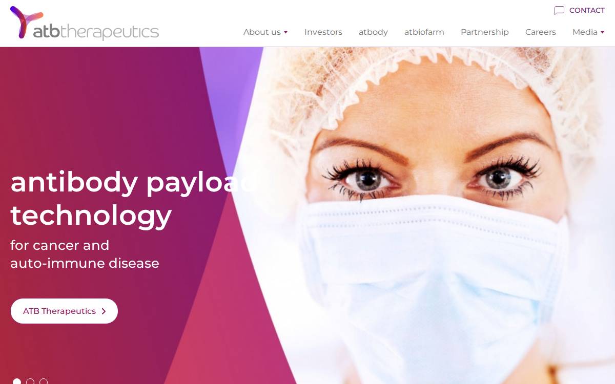 ATB Therapeutics website preview