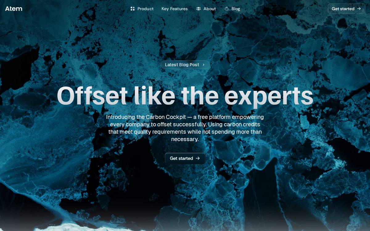 Atem website preview