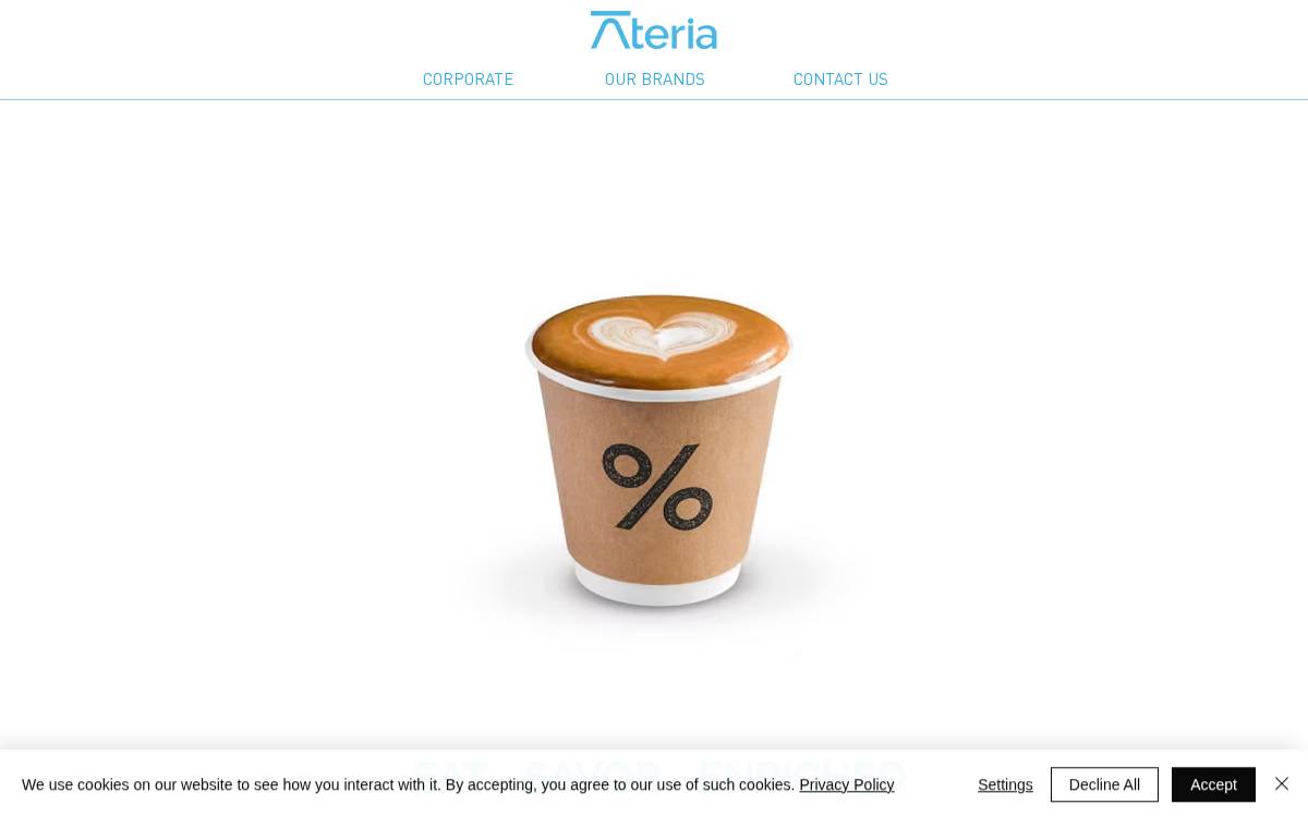 Ateria website preview