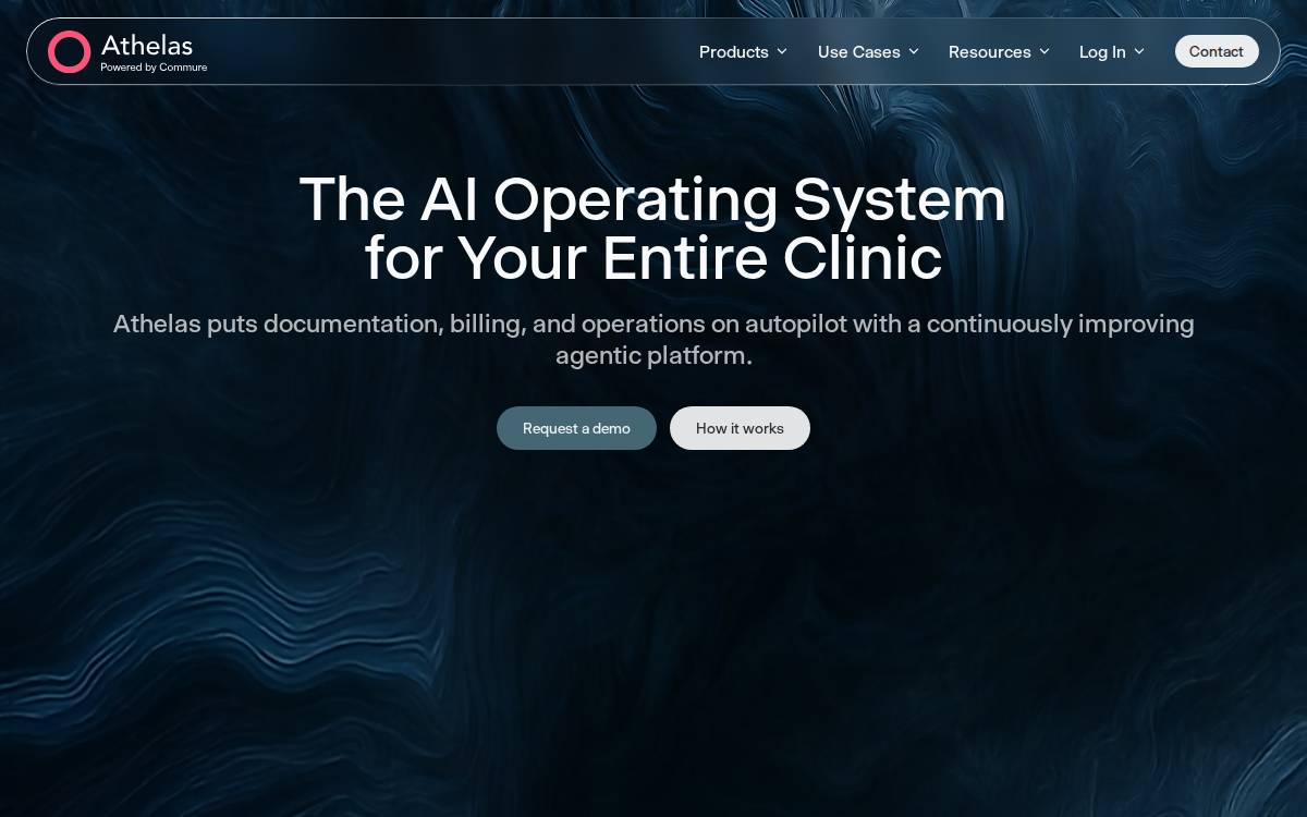 Athelas website preview