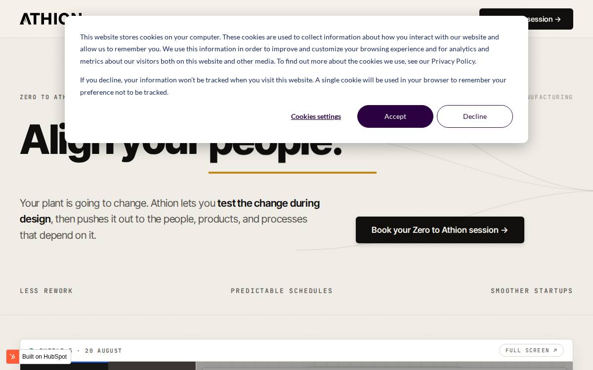 Athion website preview