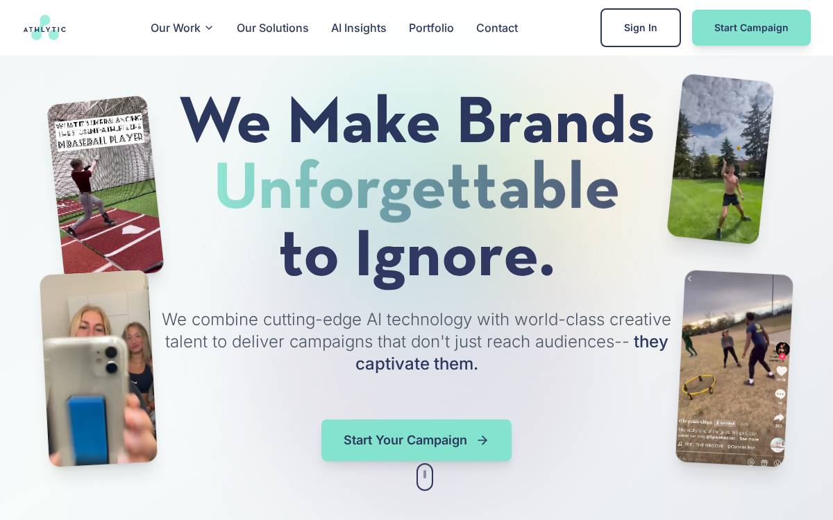 Athlytic website preview
