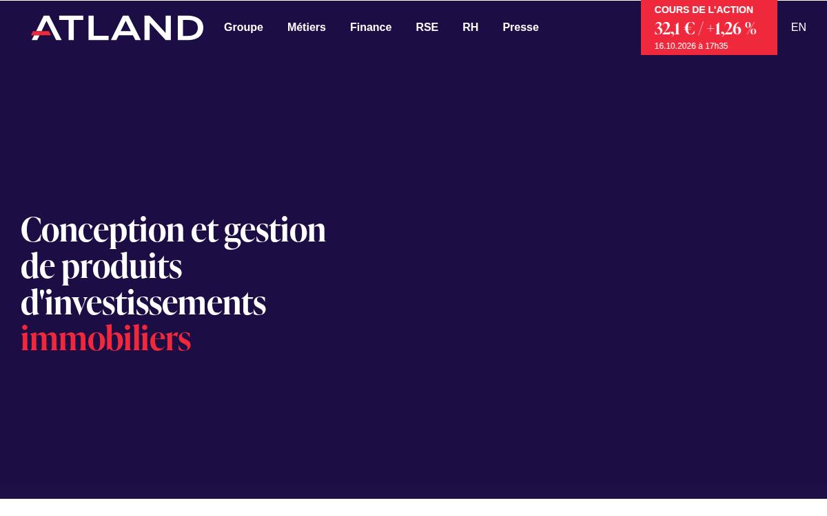 Atland website preview