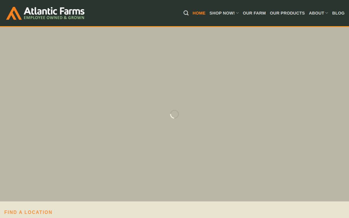 Atlantic Farms website preview