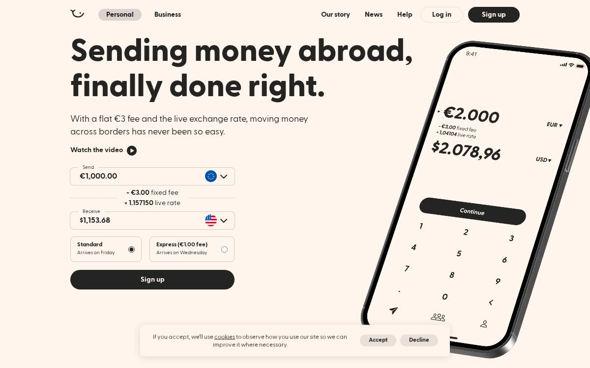 Atlantic Money website preview