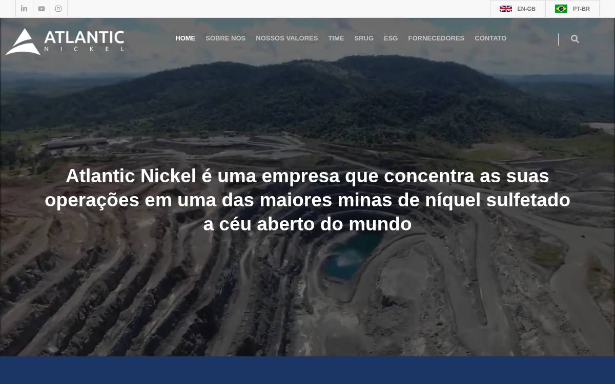 Atlantic Nickel website preview