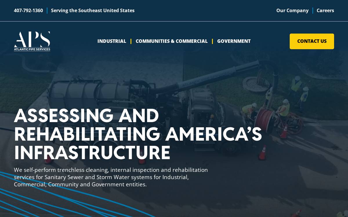 Atlanticpipe website preview