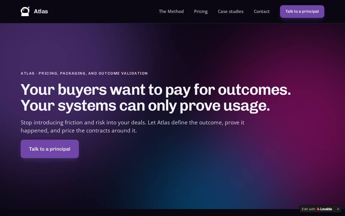 Atlas website preview