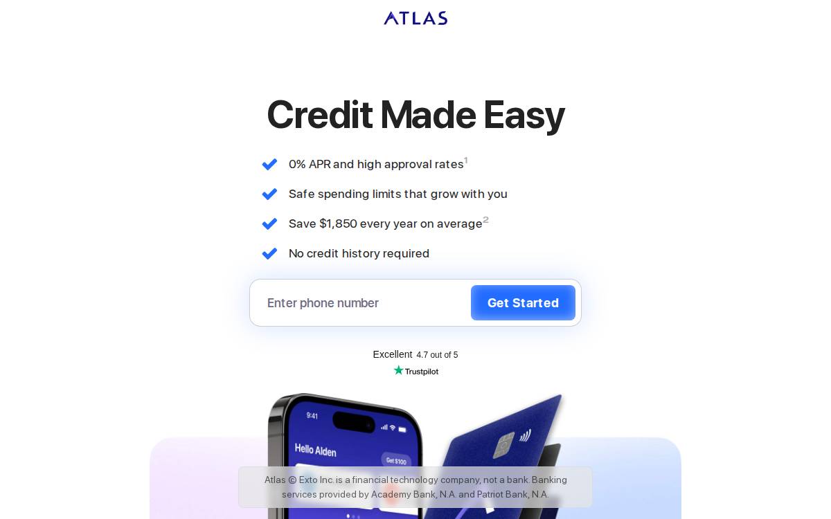 Atlas website preview
