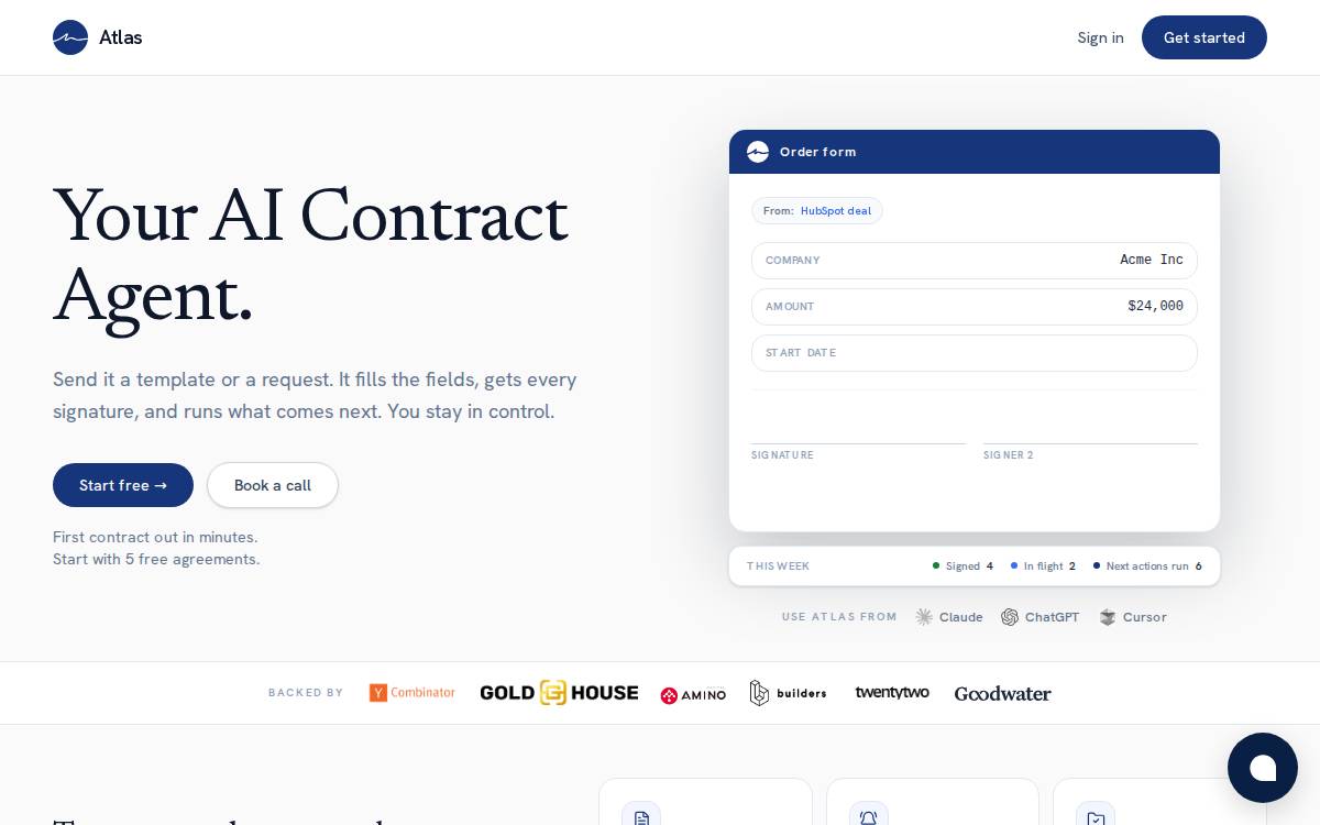 Atlas website preview