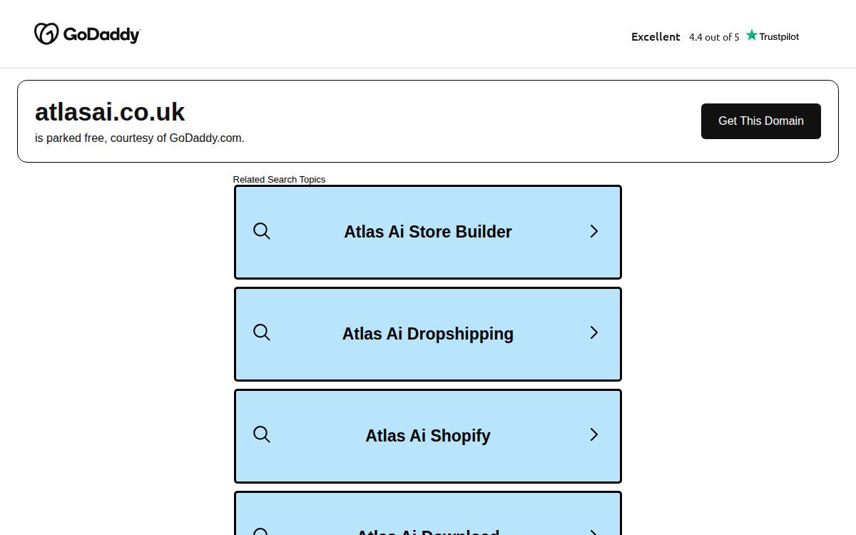 Atlas AI website preview