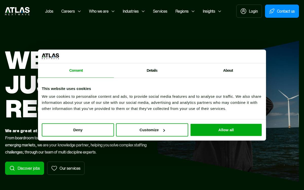 Atlas NextWave website preview